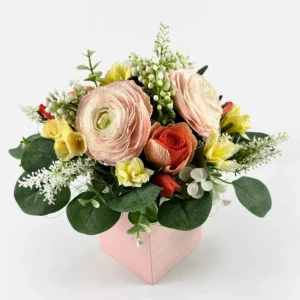 The "Peach Sorbet" Ranunculus Arrangement